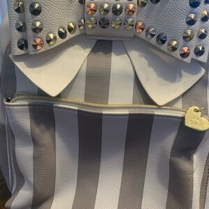 BETSY JOHNSON XOX Studded Bow Backpack